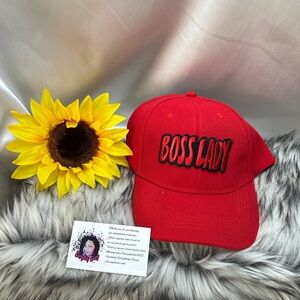 Red Bosslady Cap